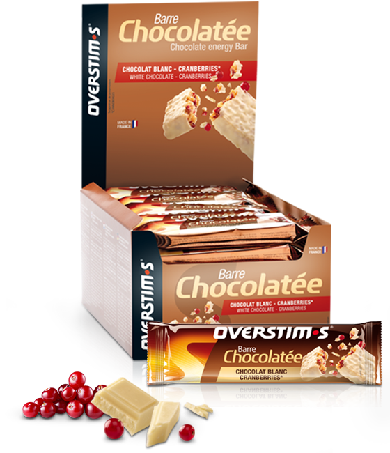 Barretta cioccolato bianco - mirtilli rossi